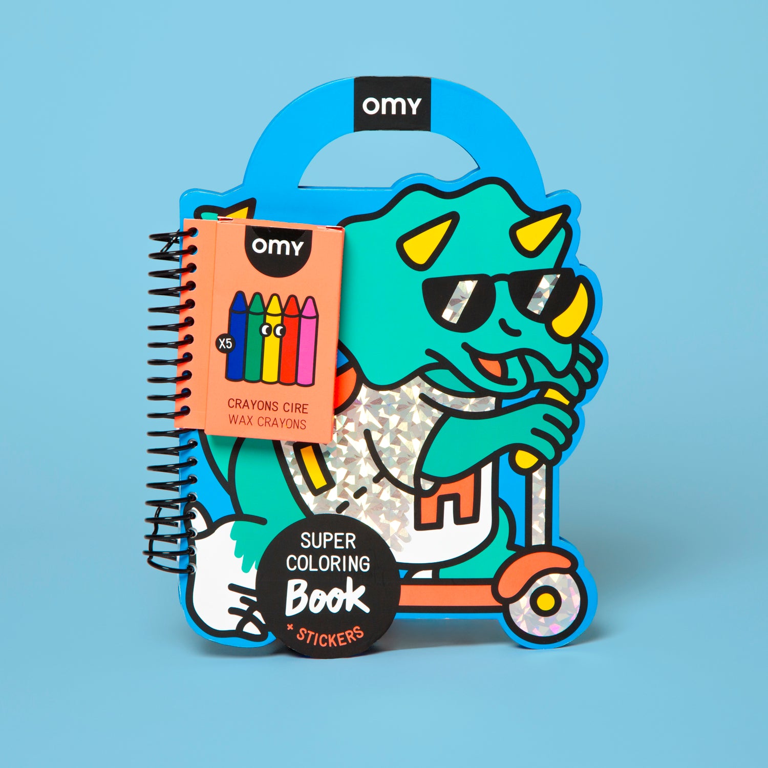 SUPER COLORING & STICKER BOOK DINO