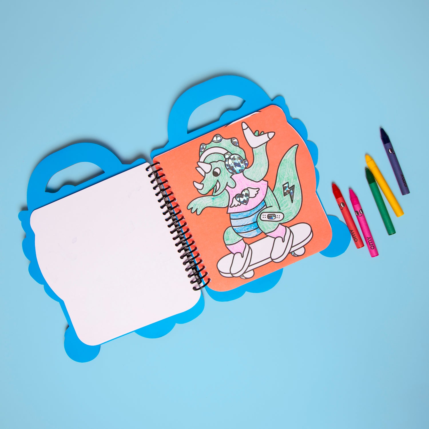 SUPER COLORING & STICKER BOOK DINO