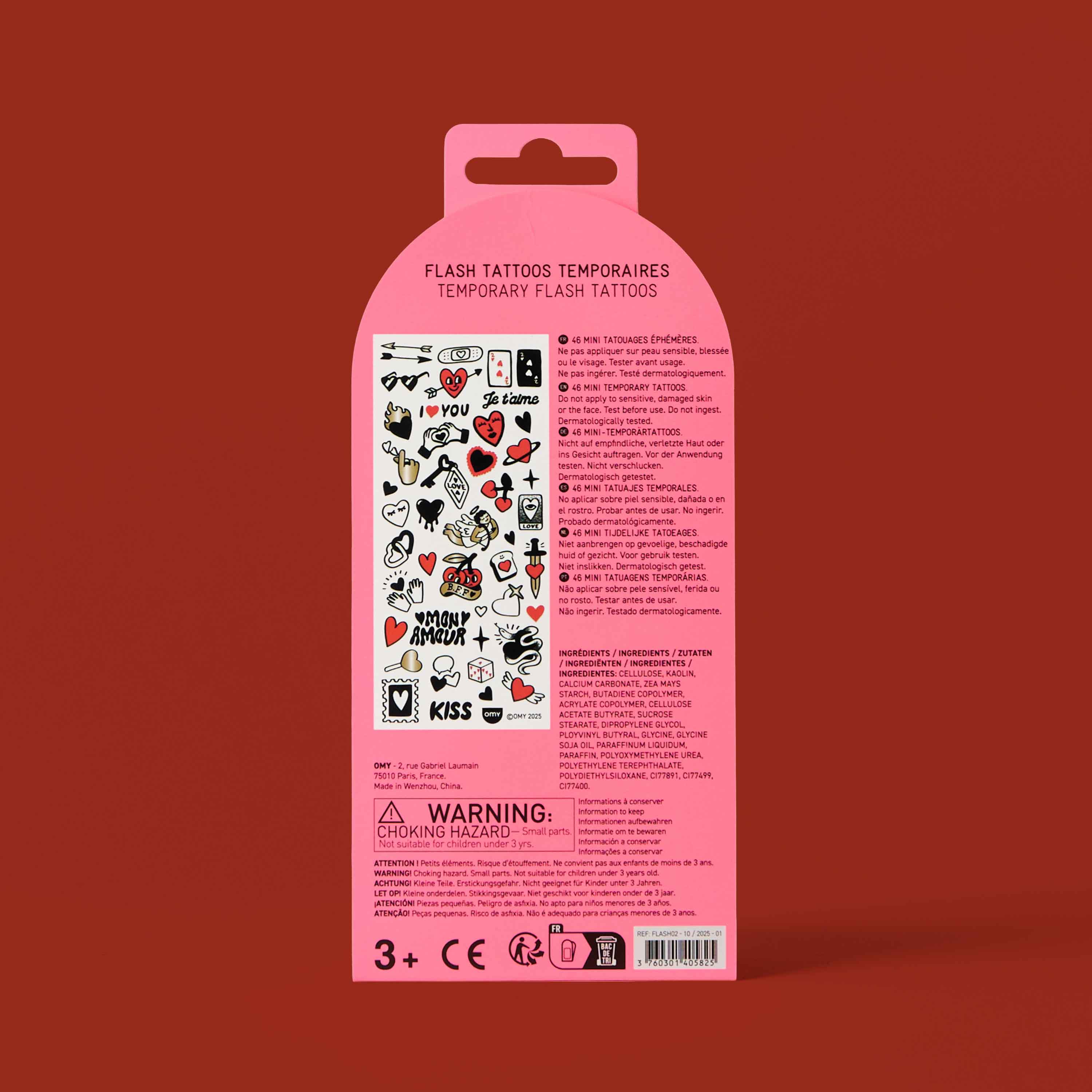 FLASH TATTOO - I LOVE YOU