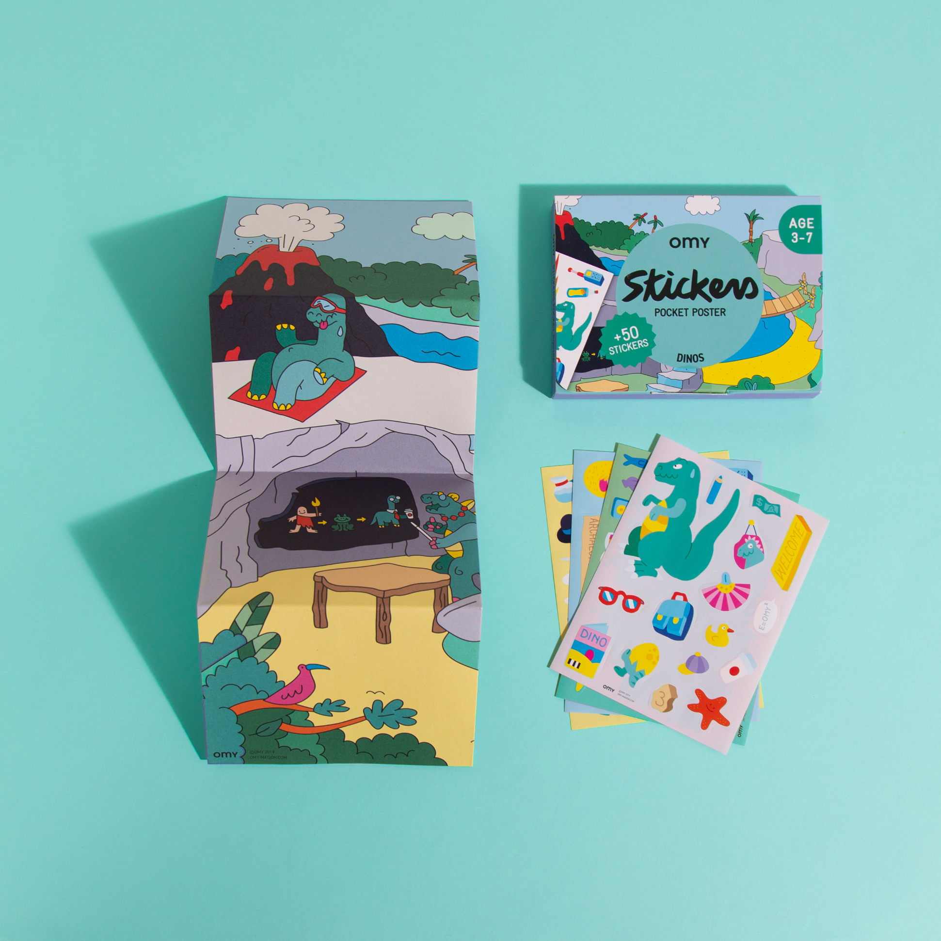 Dino - Sticker decor poster