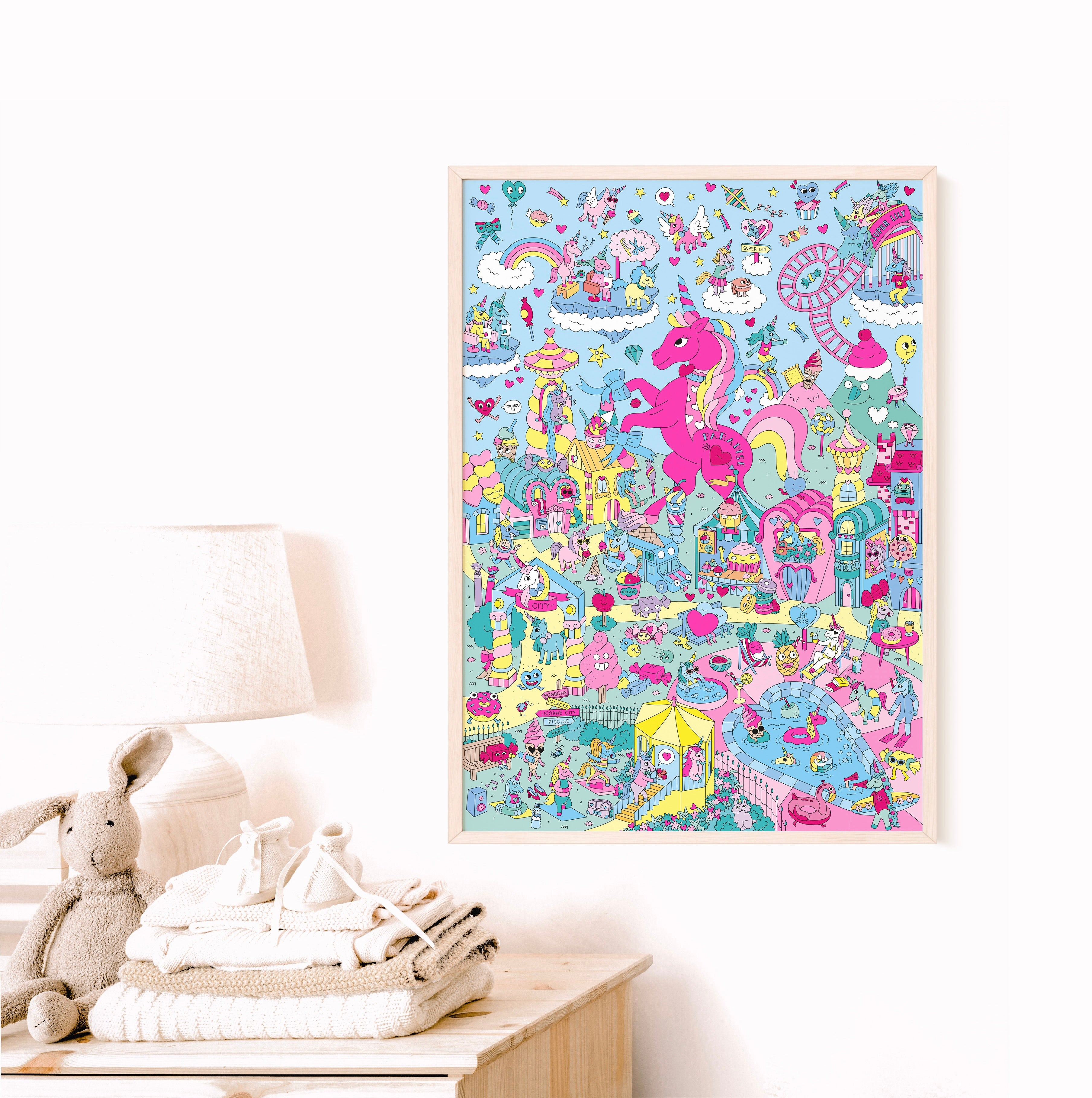 Unicorn - Giant Sticker Poster