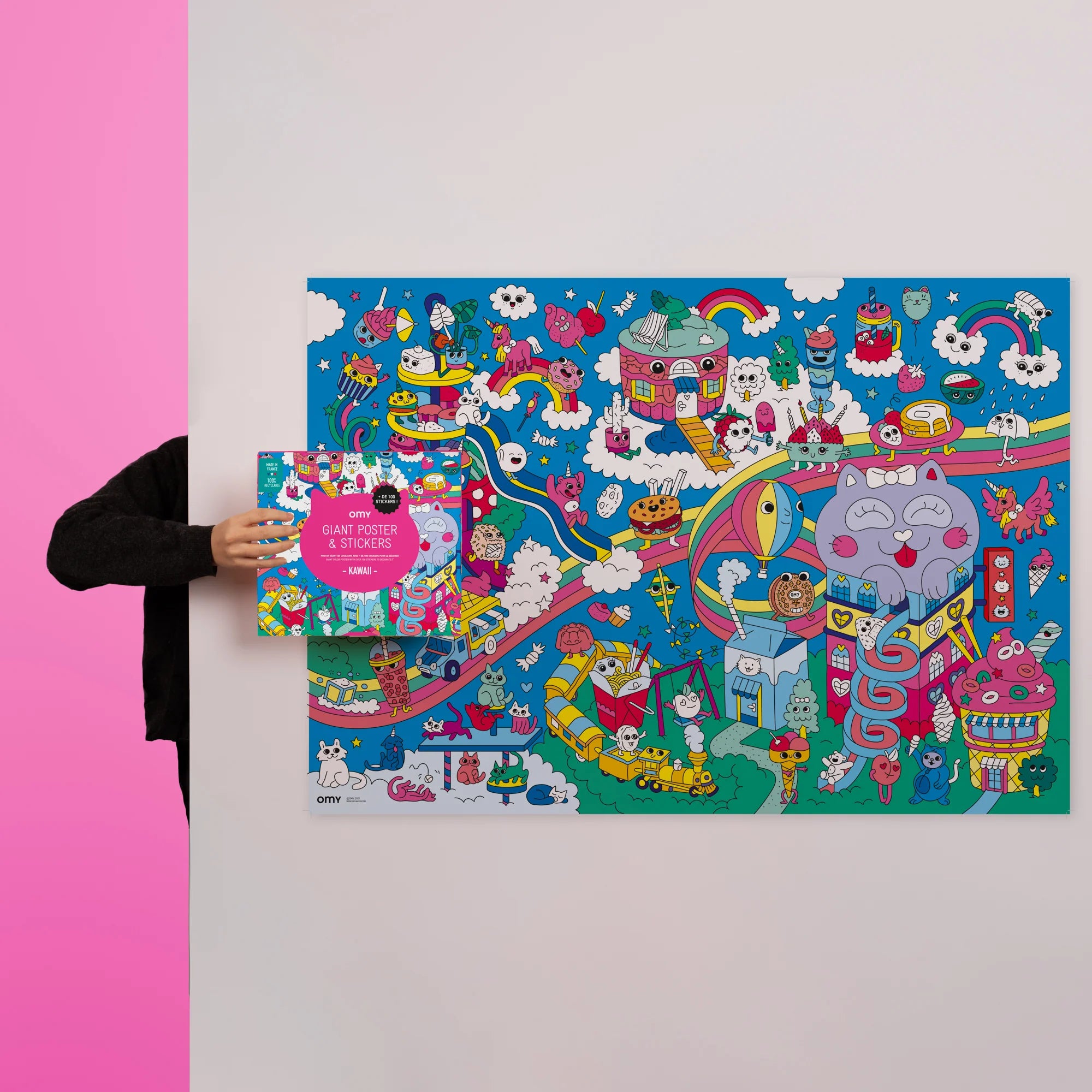 Kawaii - Giant Sticker Poster