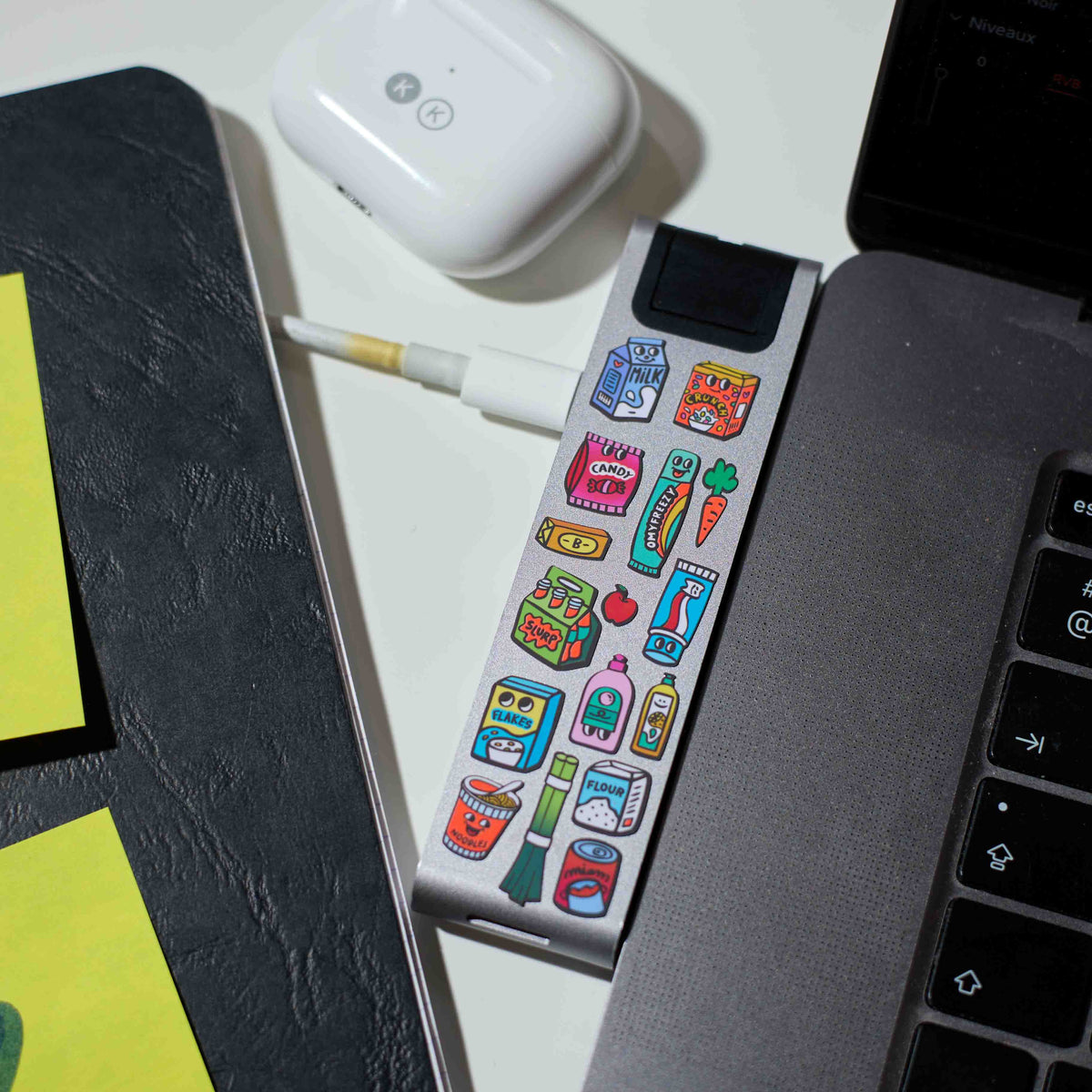 Colorful USB drive with fabulous sticker