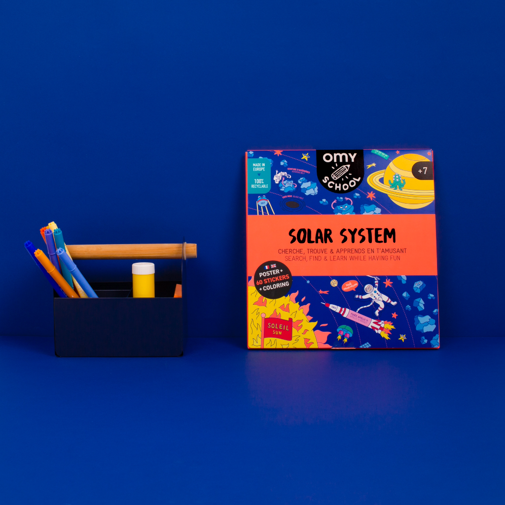 solar system sticker poster